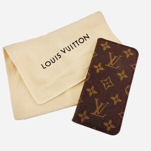Authentic Louis Vuitton Monogram Brown Phone Case